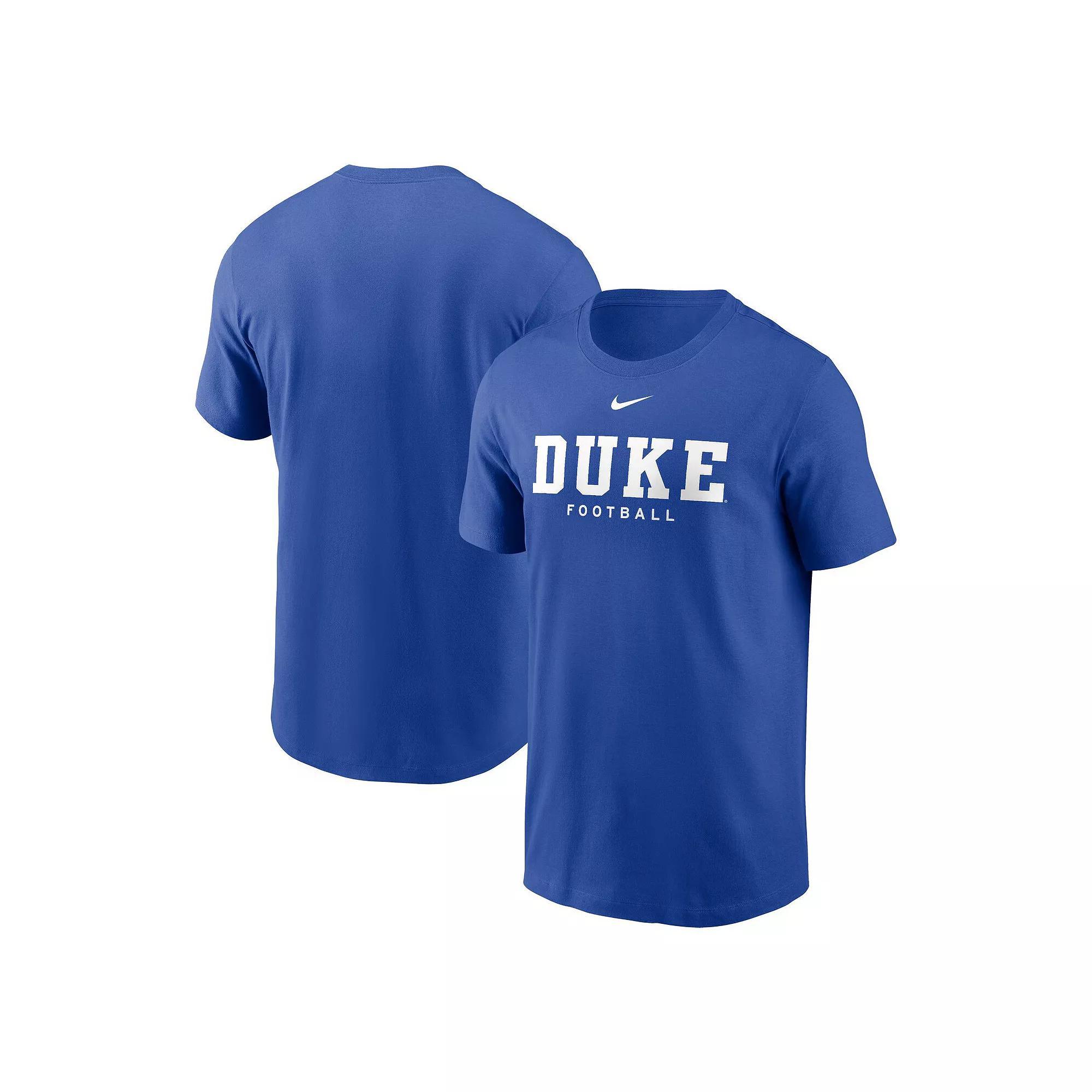 Men's Nike Royal Duke Blue Devils Football T-Shirt, Size: Large Product Image