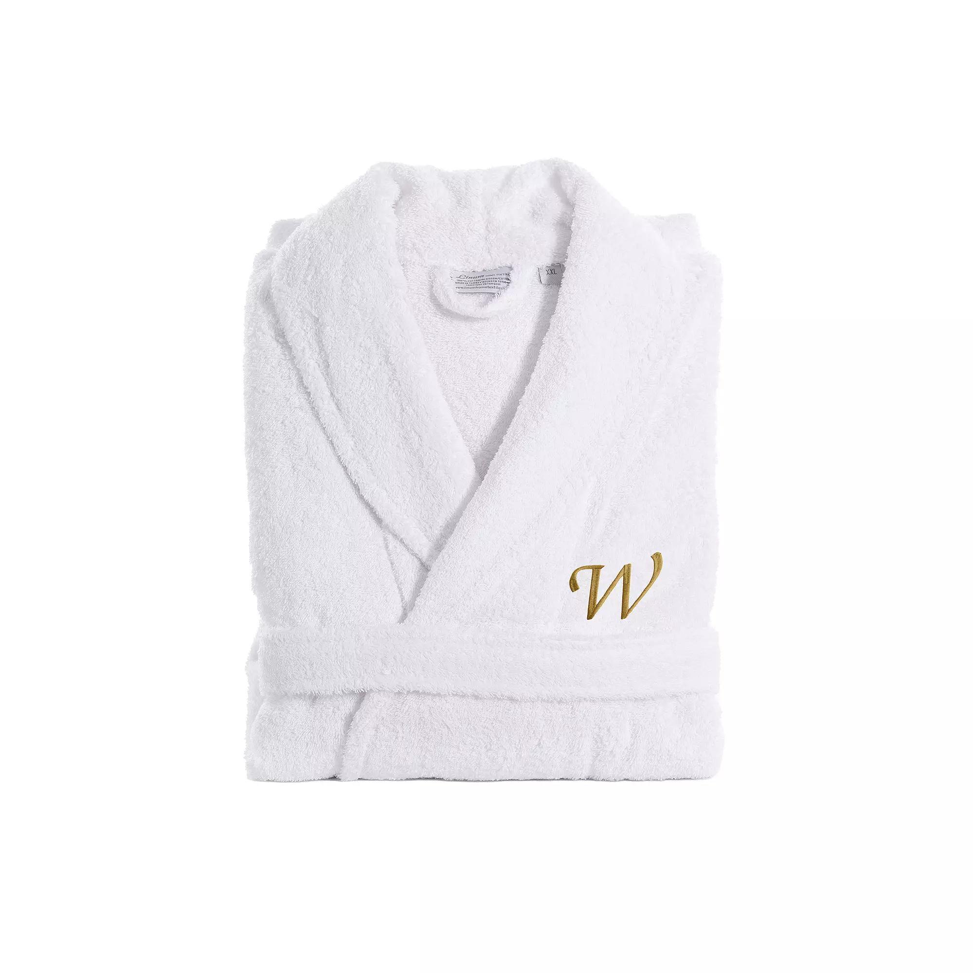 Linum Home Textiles Turkish Cotton Personalized Quick Dry Terry Bathrobe, Women's, Size: Large/XL Product Image