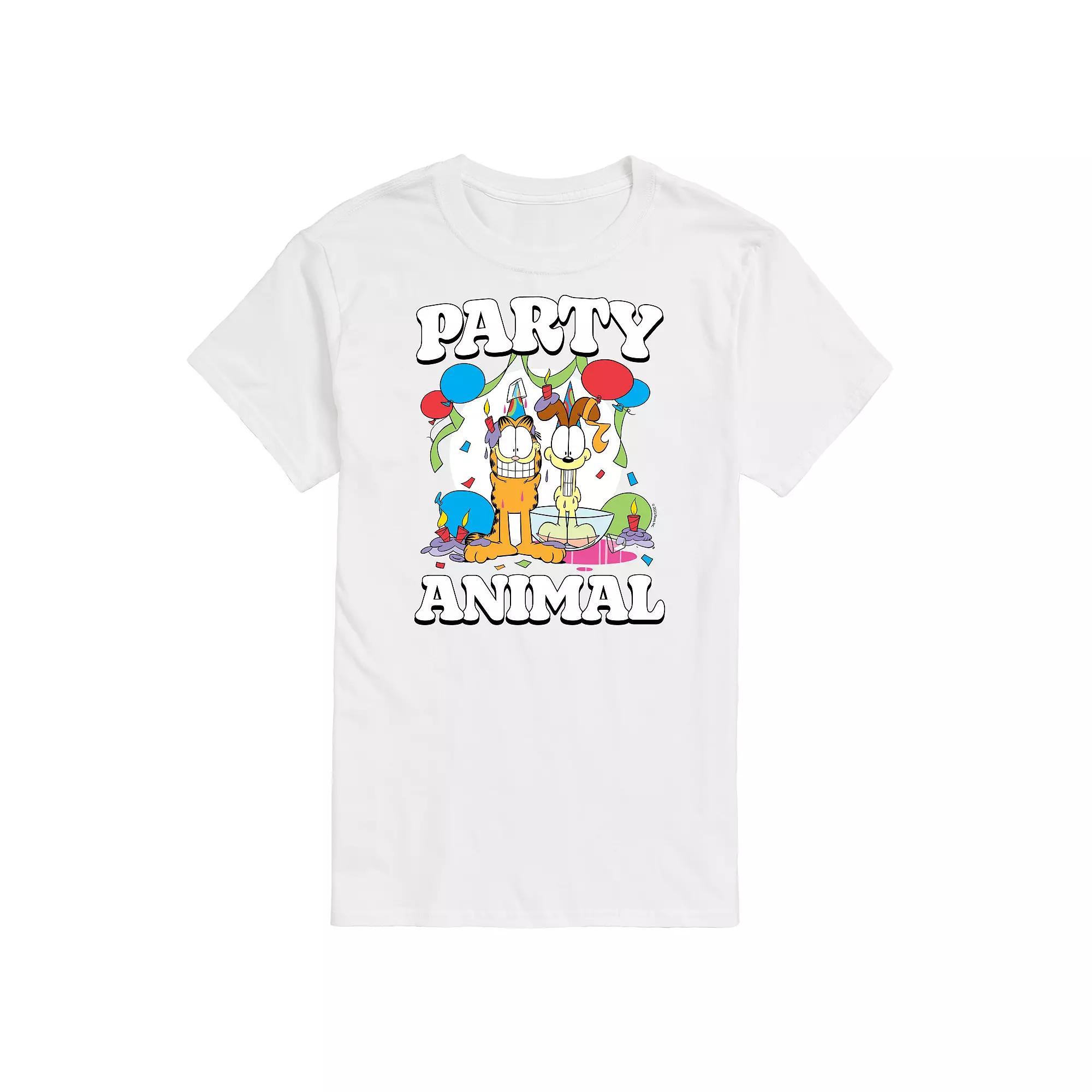 Mens Garfield Party Animal Graphic Tee Product Image
