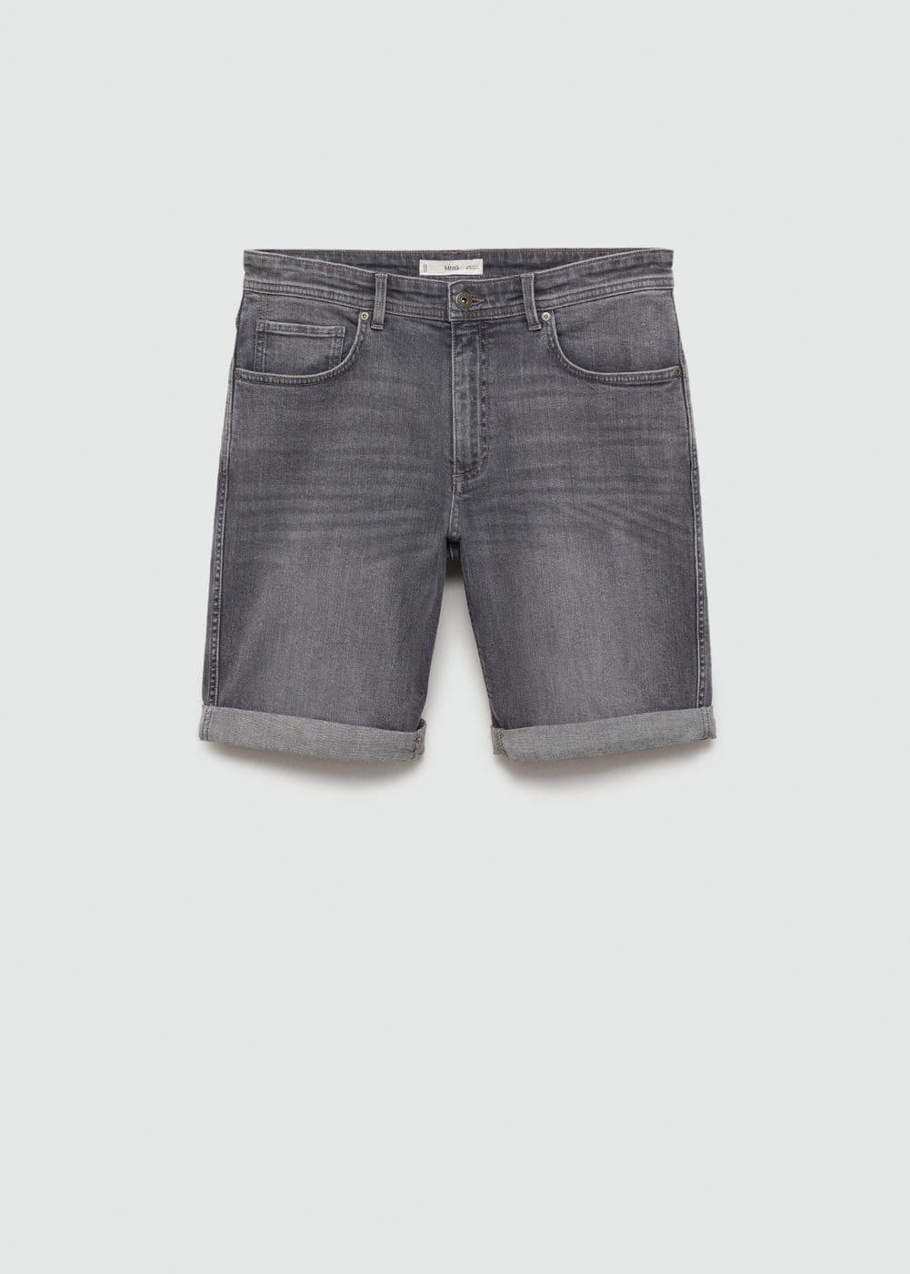Mango Mens Denim Bermuda Shorts Product Image