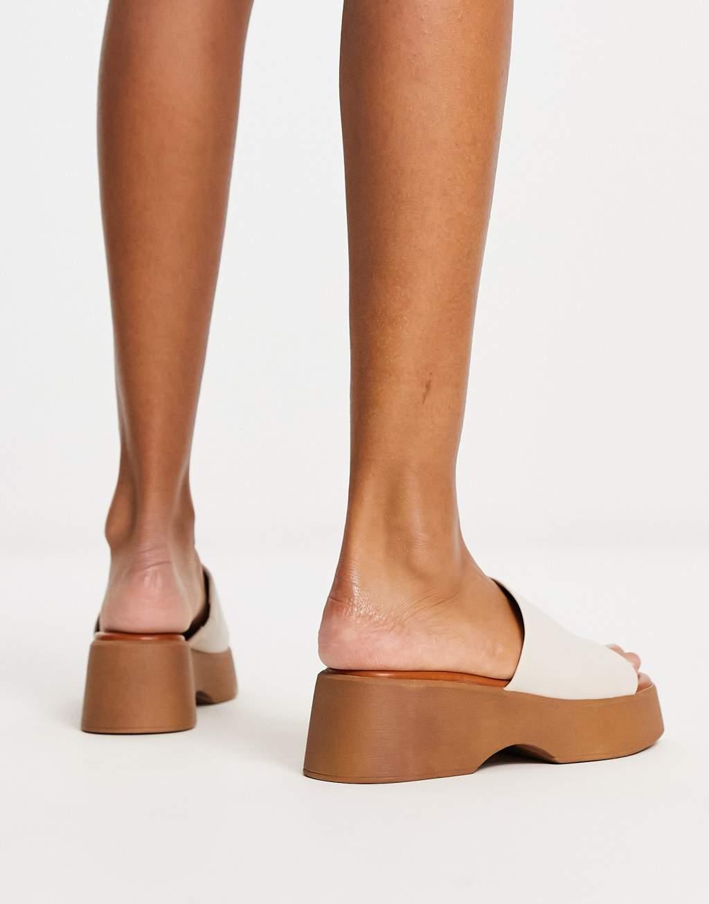 Yassu Other White Leather Women's Platform Sandals | ALDO US Product Image
