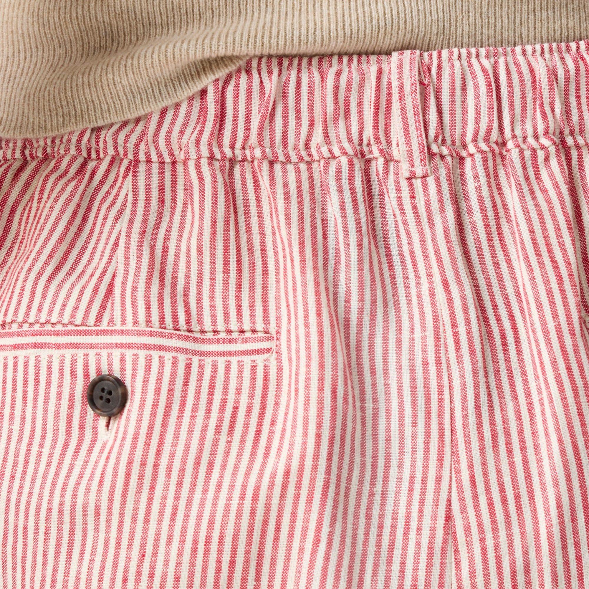 3" Harbor short in striped linen Product Image