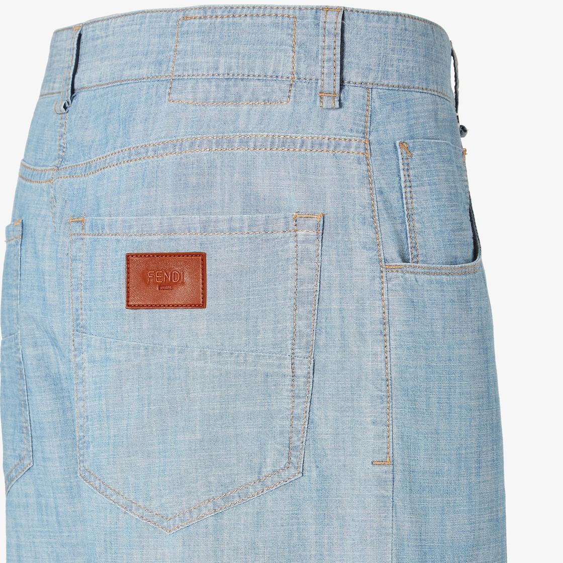 Long JeansLight blue Chambray pants Product Image