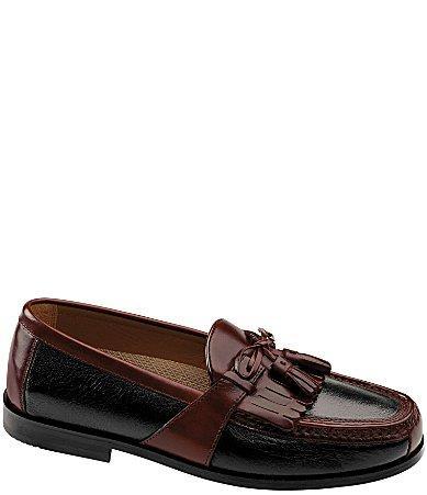 Johnston  Murphy Mens Aragon II Oiled Leather Tassel Loafers Product Image