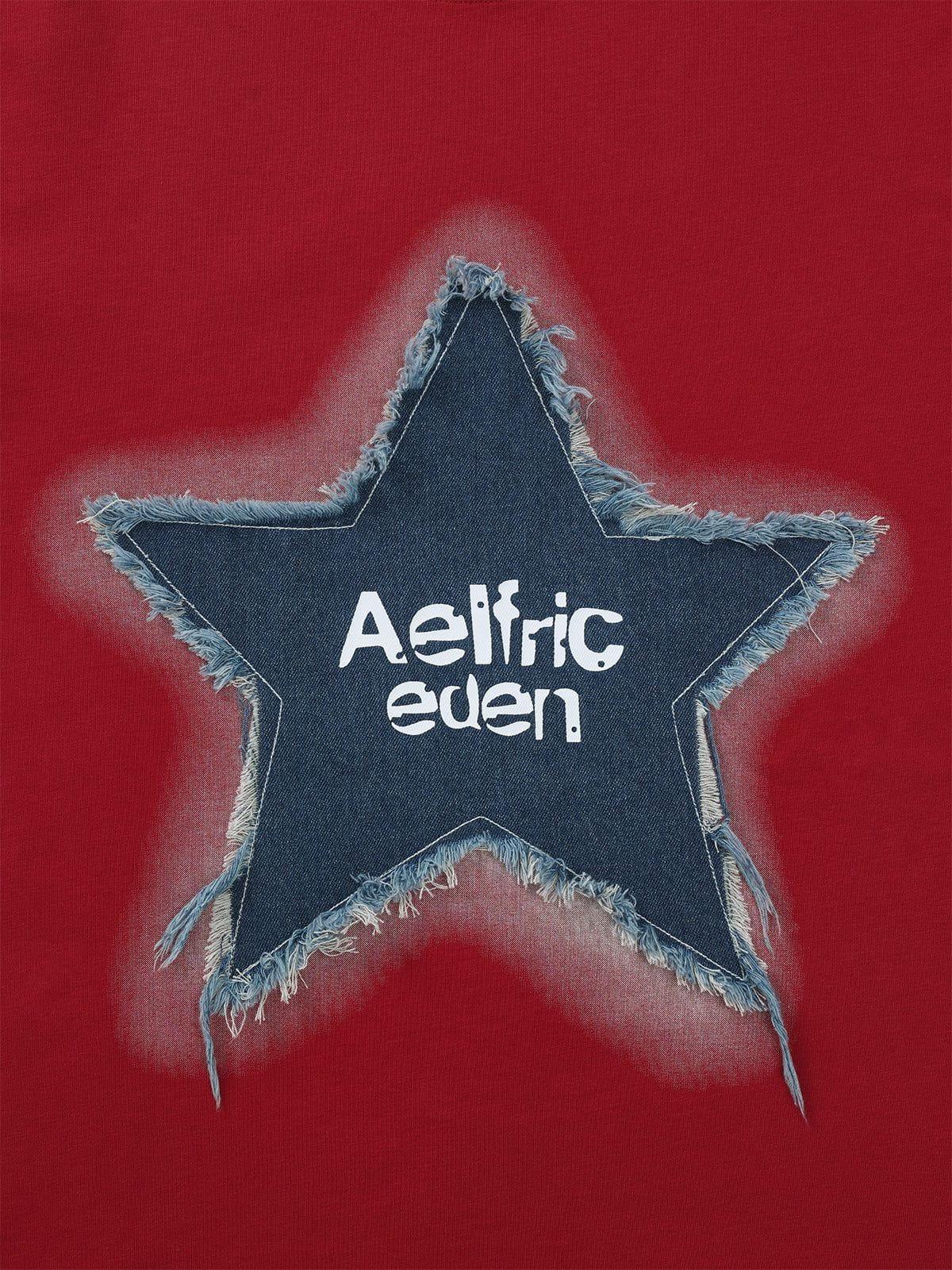 Aelfric Eden Applique Embroidery Star Tee Product Image