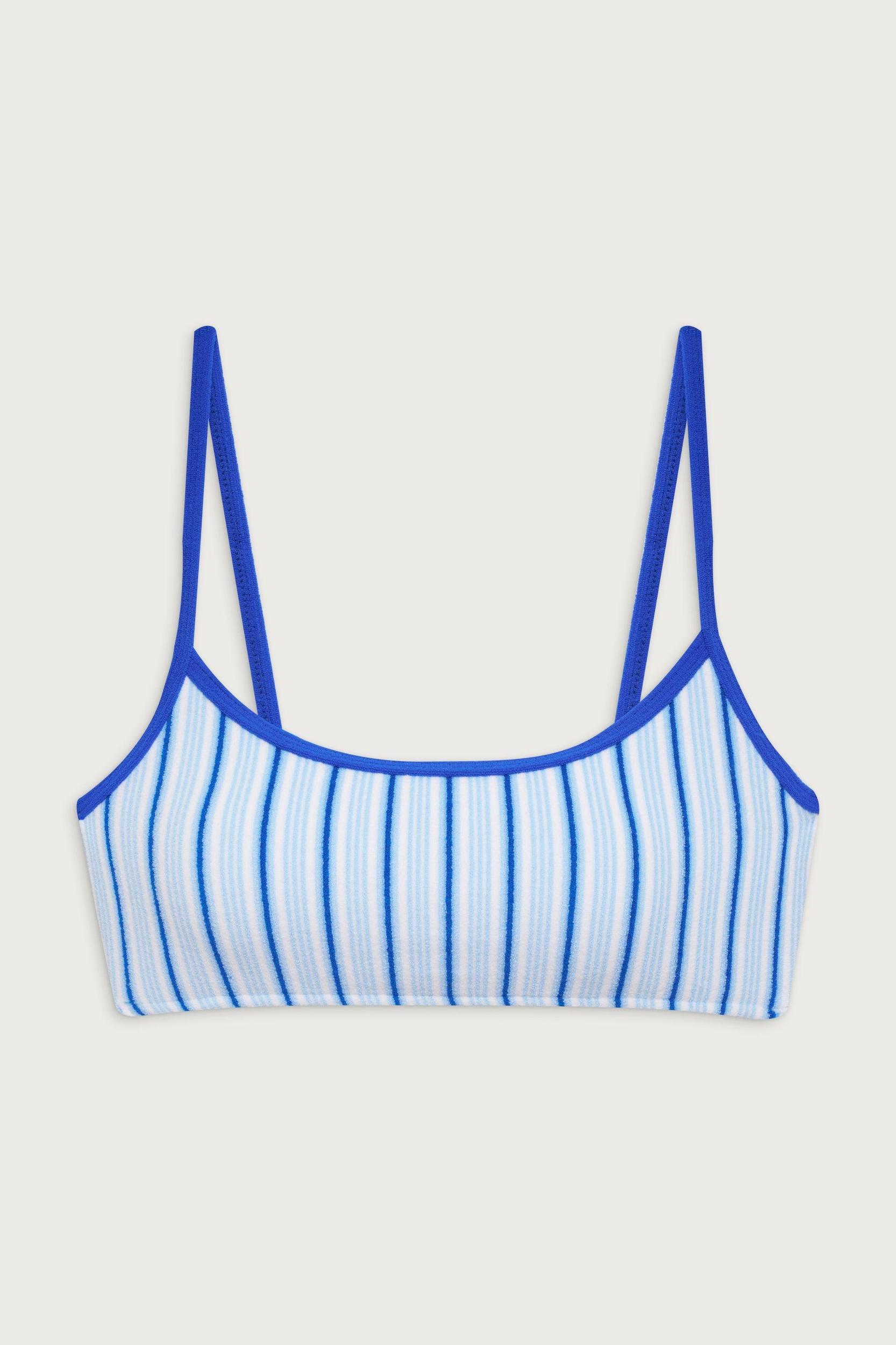 Bay View Bralette Bikini Top - Seaside Stripe Product Image