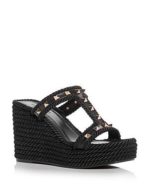Rockstud Rope Wedge Espadrille Sandals Product Image