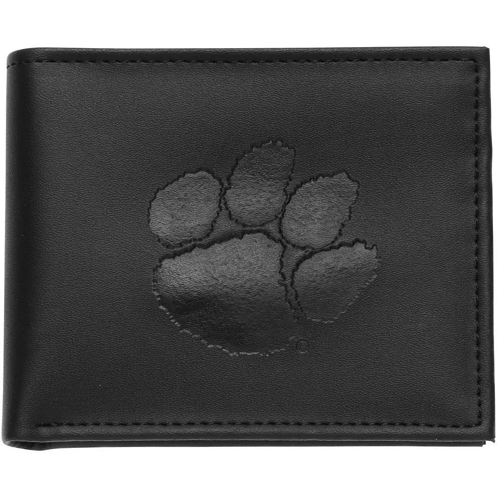 Men's Black Clemson Tigers Hybrid Bi-Fold Wallet Product Image