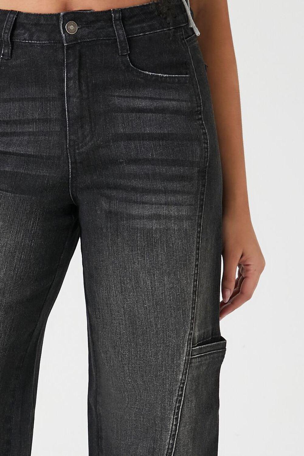 Stone Wash Wide-Leg Jeans | Forever 21 Product Image