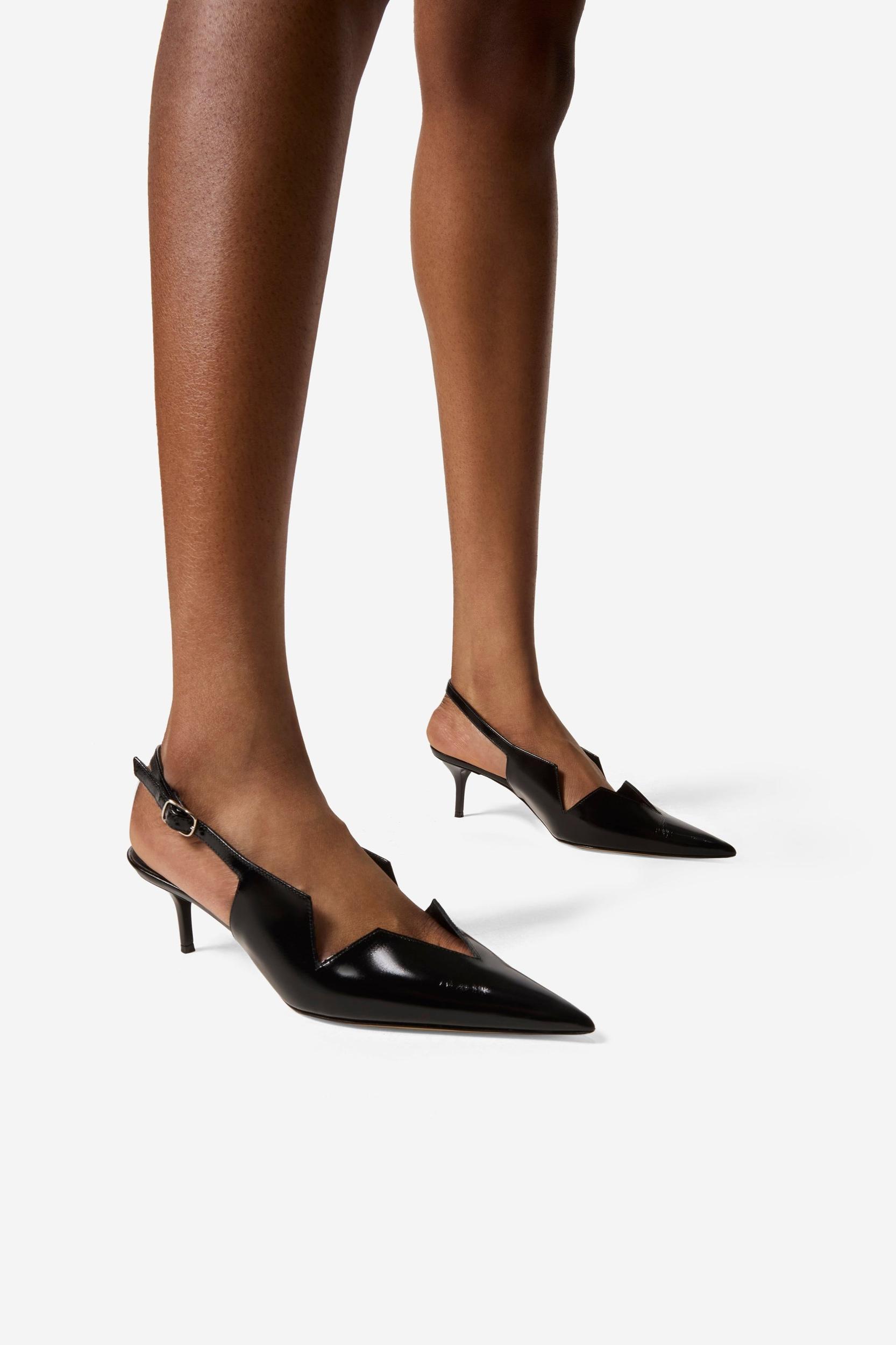 Gloss Star Cut-Out Low Stiletto Product Image