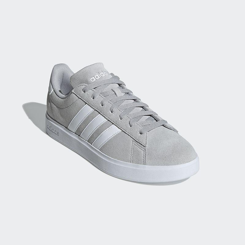 adidas Grand Court 2.0 Cloudfoam Men's Shoes - Size 14, Black Black White Product Image