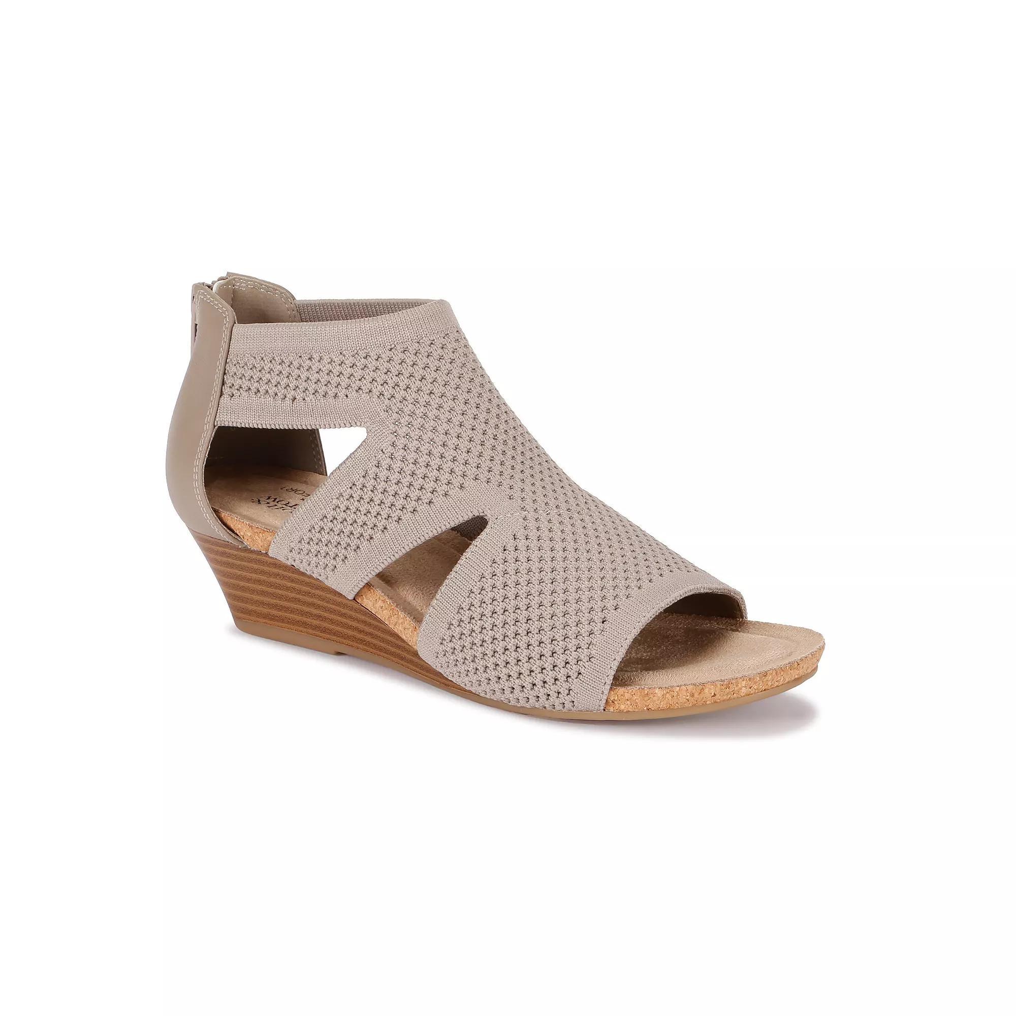 Croft & Barrow® Rosiee Women's Wedge Sandals, Size: 6, Brown Product Image