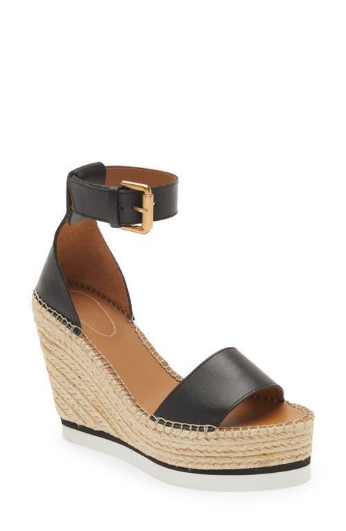 Womens Glyn Leather Wedge Sandals Product Image
