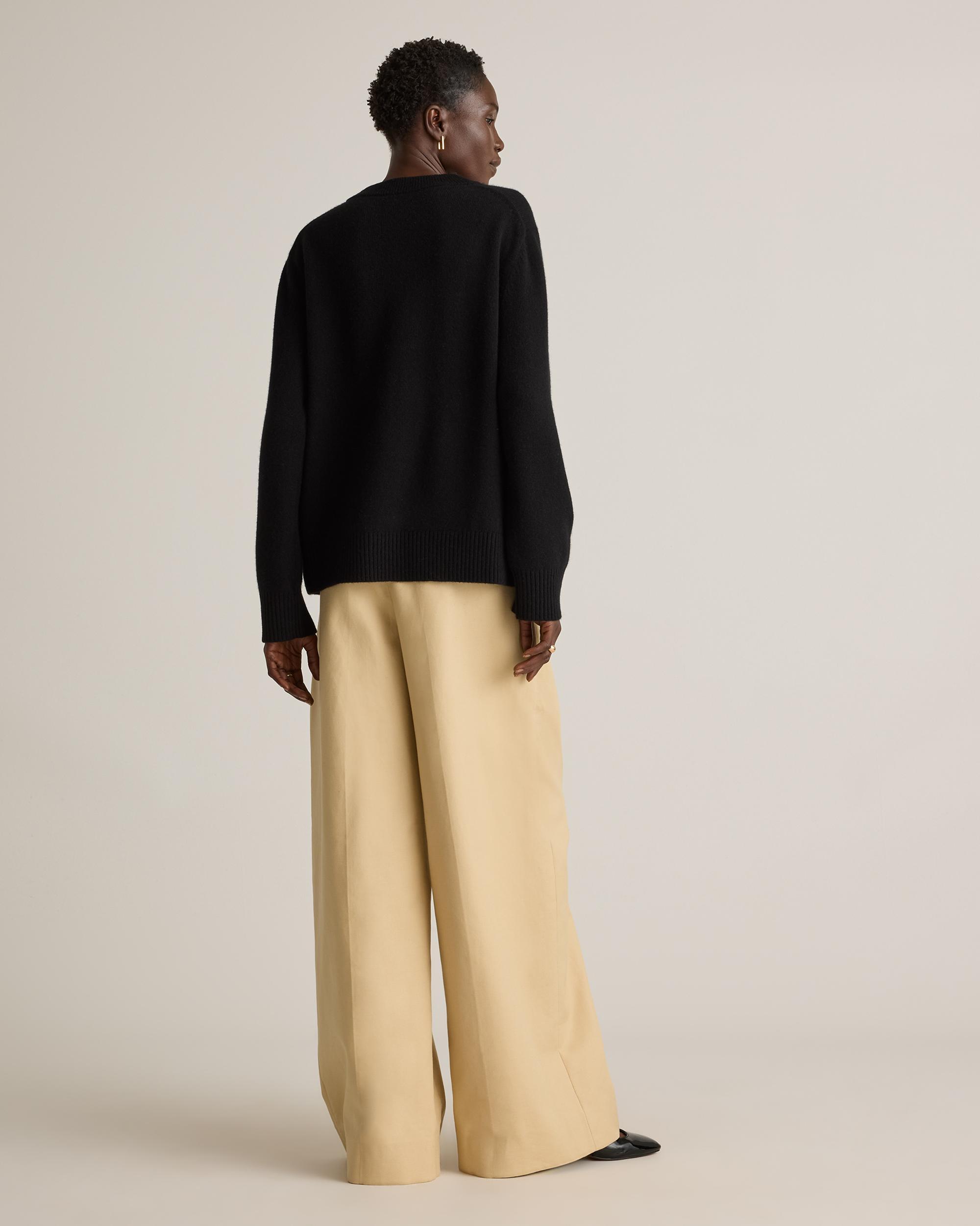 Quince | Women's Mongolian Cashmere OverSized Crewneck Sweater Product Image