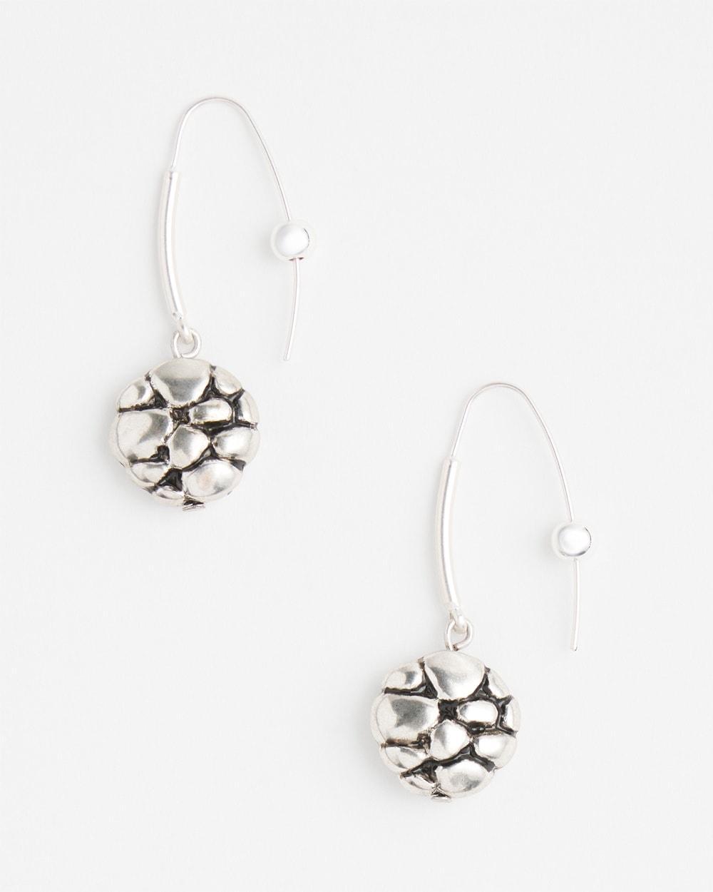No Droop™ Orange CC Hoop Earrings Product Image