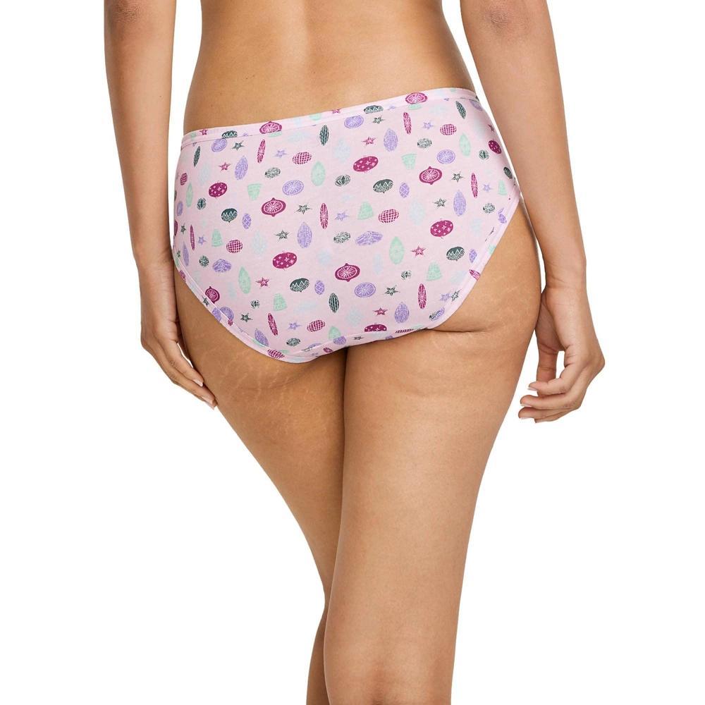 Jockey Women's Elance Bikini - 3 Pack 7 Fab Fuchsia/Pink Pearl Doodle Ornaments/Dreamy Blue Product Image