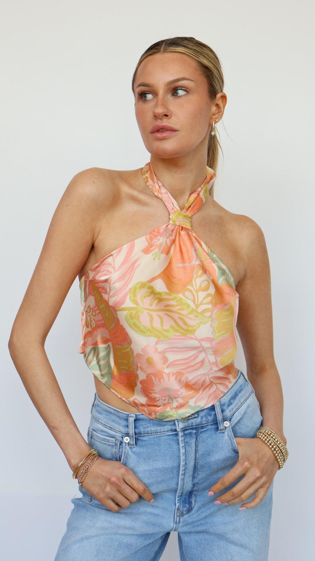 Bellini Halter Open Back Top Product Image