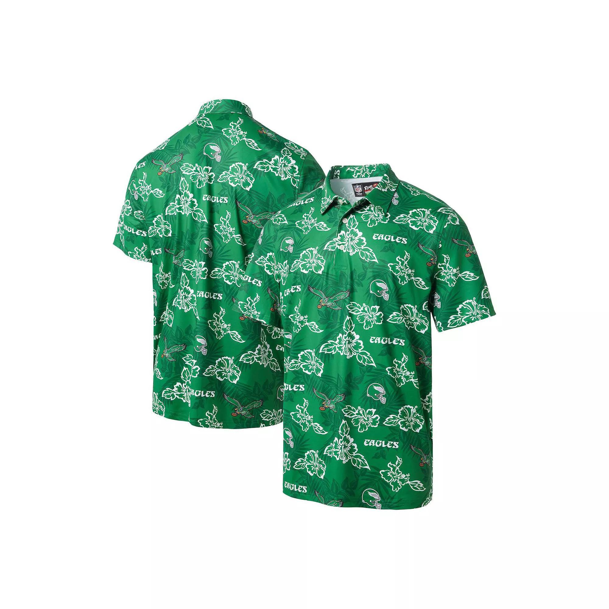 Men's Reyn Spooner Kelly Green Philadelphia Eagles Throwback Pua Performance Polo, Size: XL Product Image