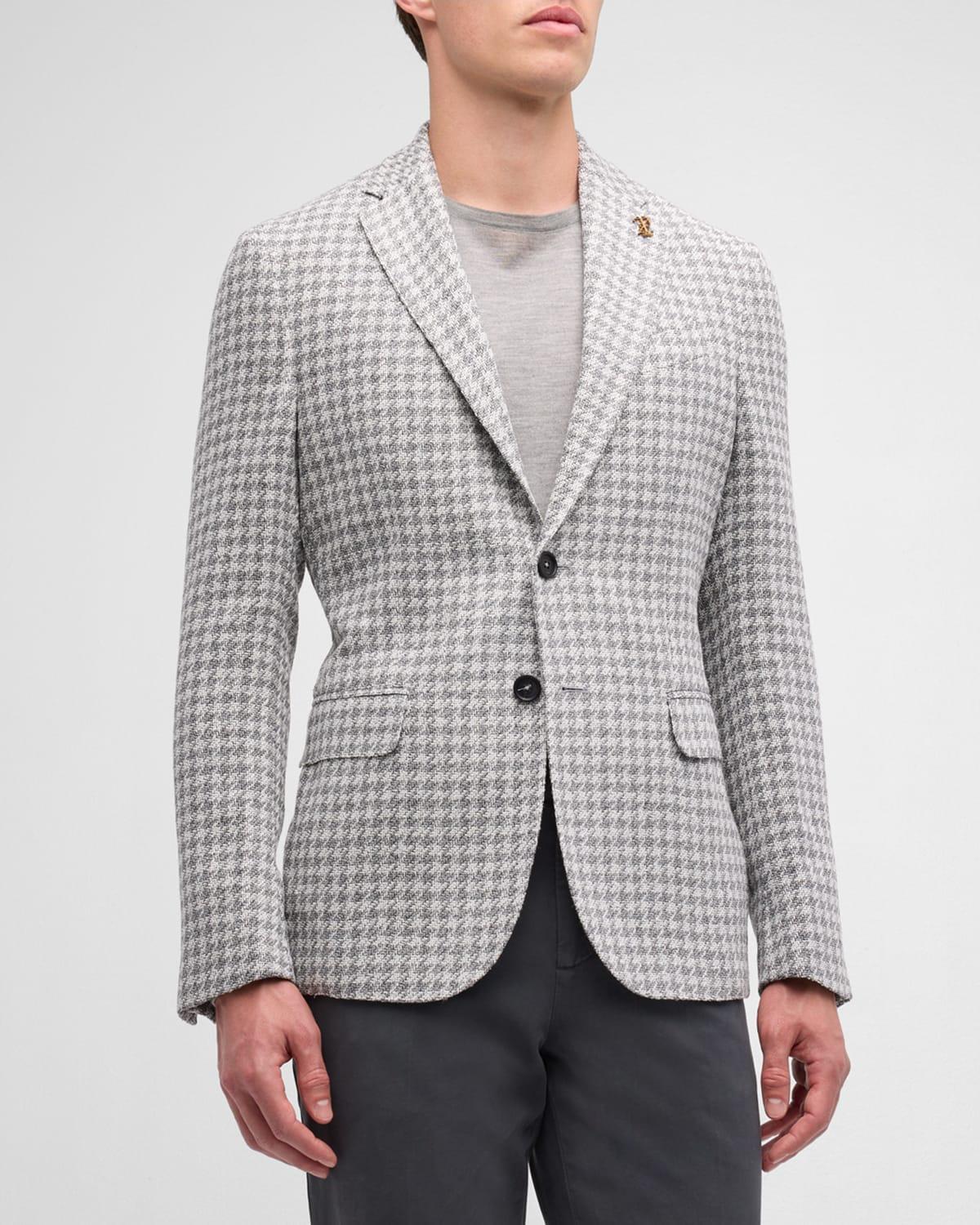 Men's Houndstooth Two-Button Sport Coat Product Image