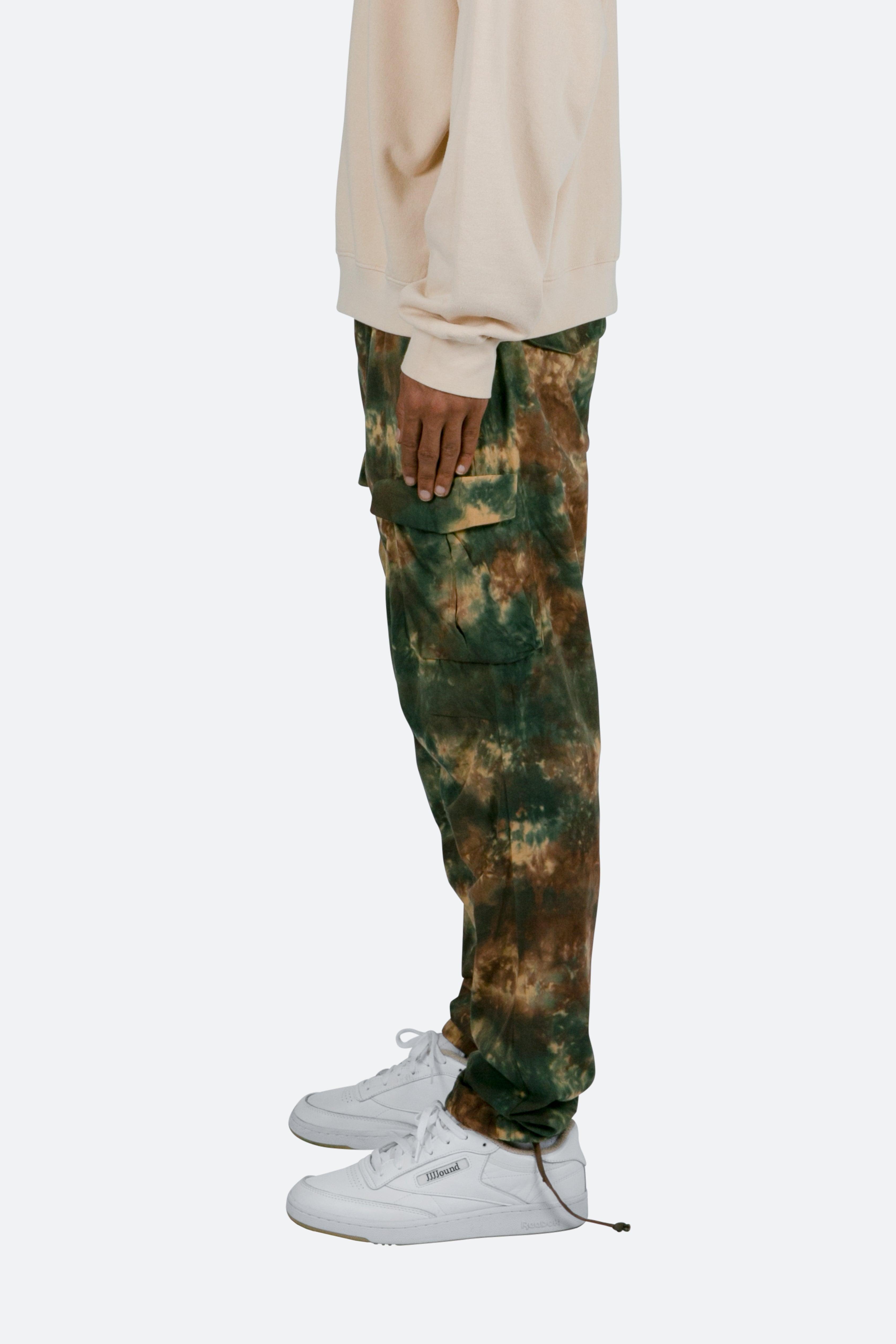 Washed Camo Cargo Pants - Camo Product Image