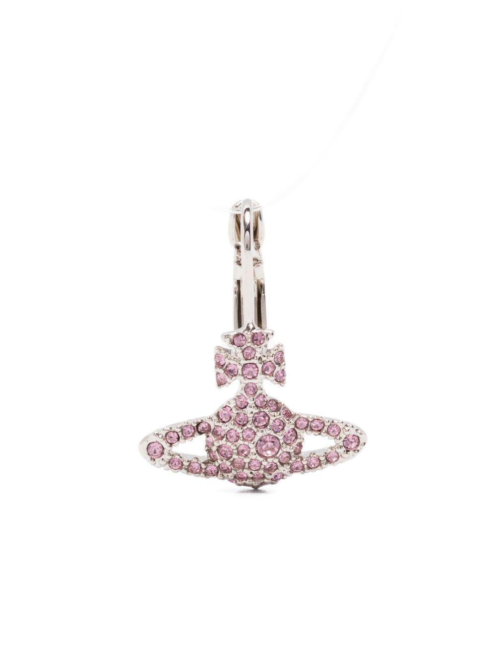 Grace Bas Relief orb crystal earrings Product Image