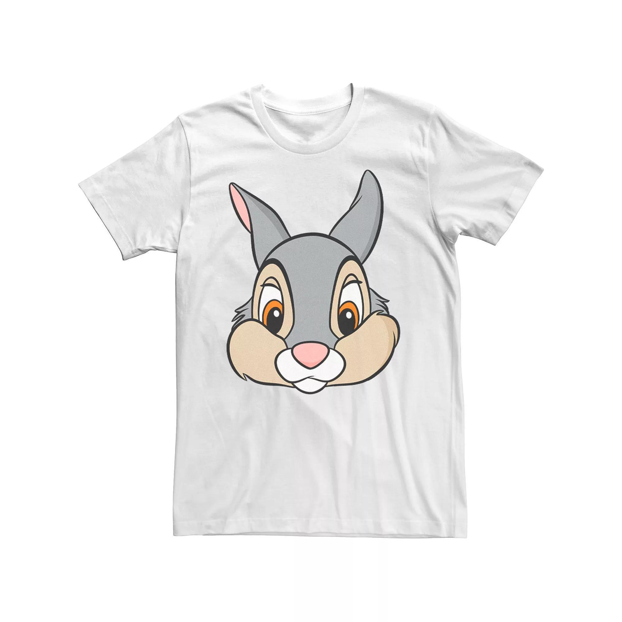 Disney's Bambi Thumper Big Face Men's Tee, Size: XXL, White Product Image