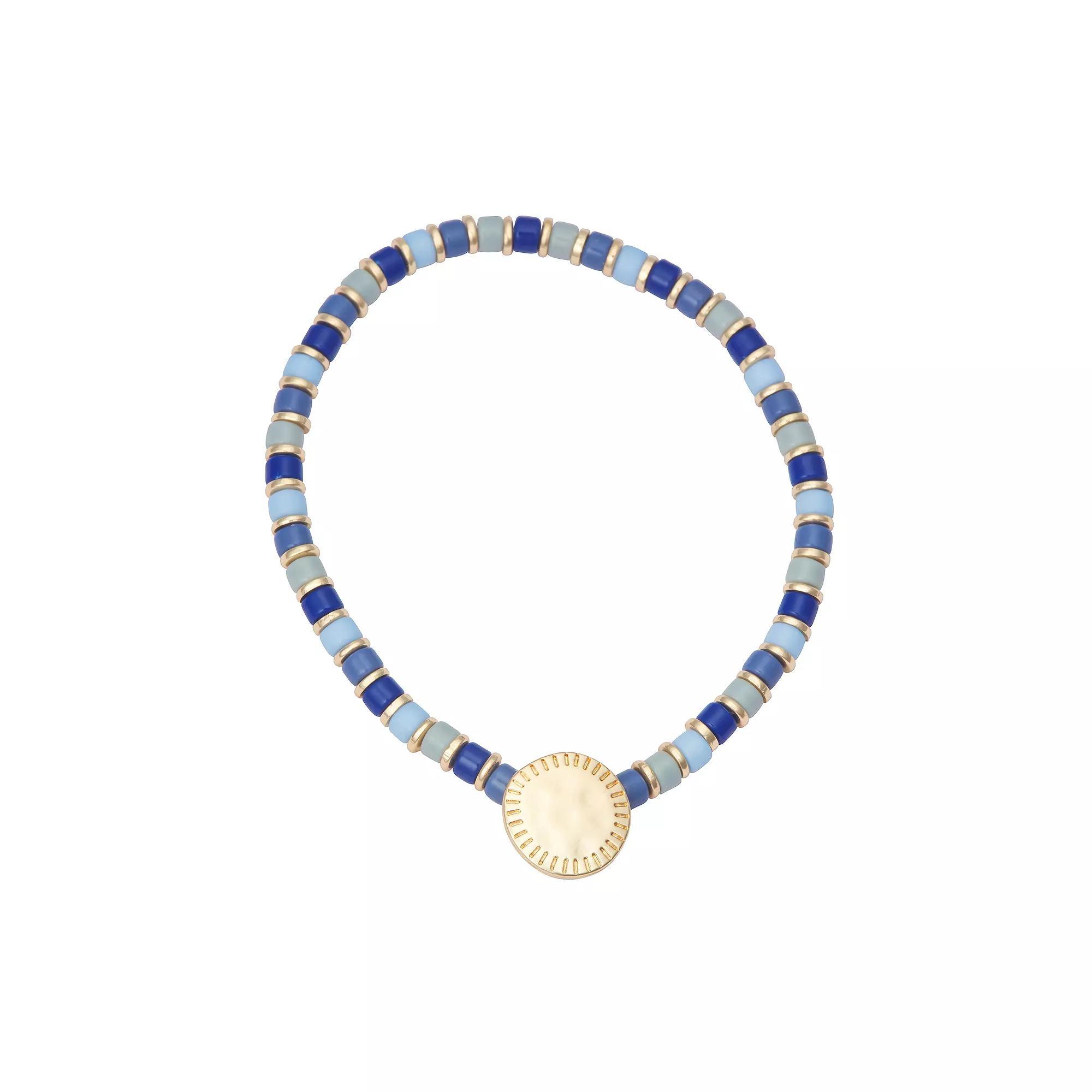 Sonoma Goods For Life Gold Tone Mix Media Bracelet, Womens, Multi Product Image