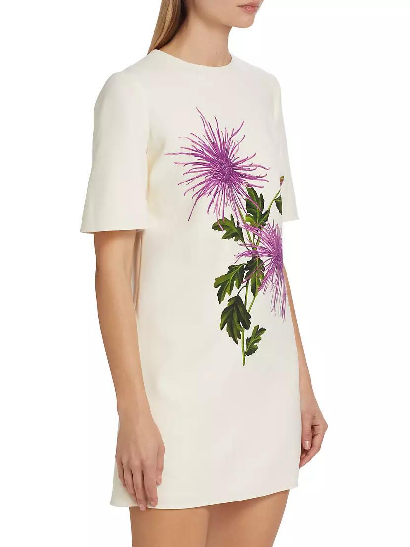 Chrysanthemum Wool-Blend Shift Dress Product Image