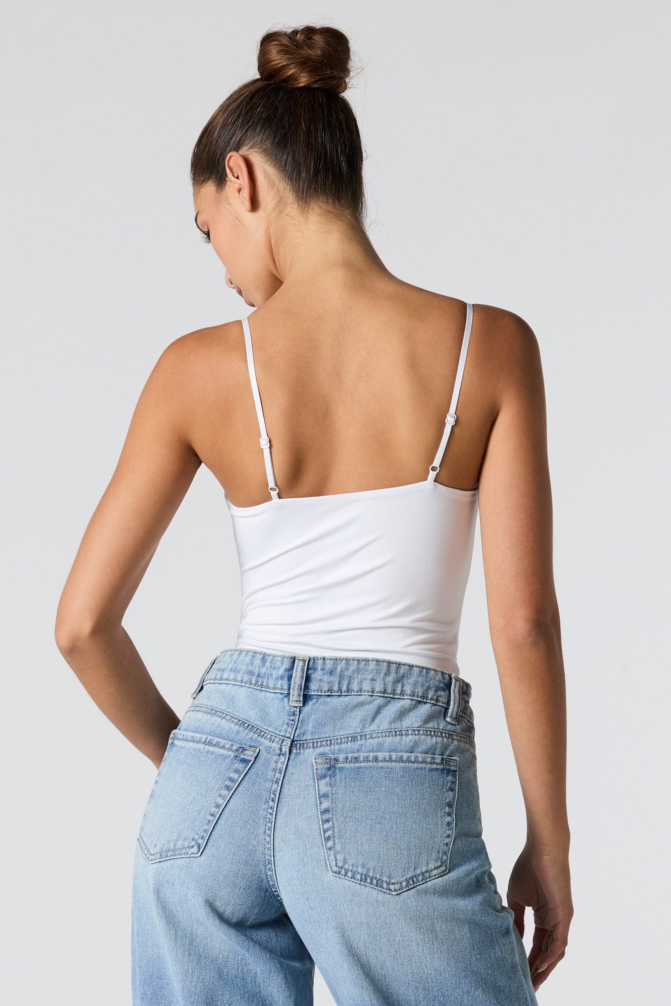 Contour Lace Trim Cami Bodysuit Female Product Image
