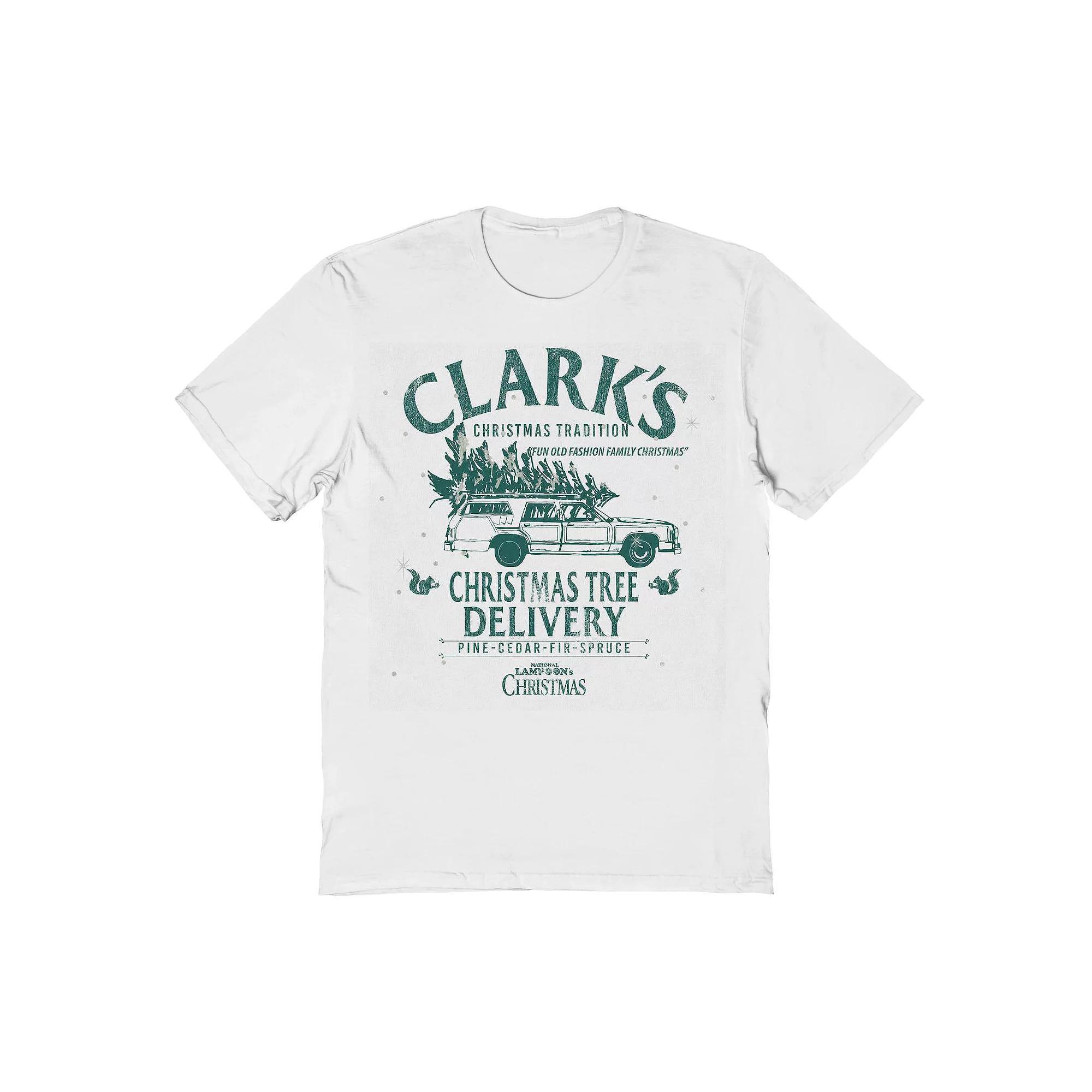 Men's Clarks Christmas Tree Delivery National Lampoon's Christmas Vacation Graphic Tee, Size: XL, White Product Image