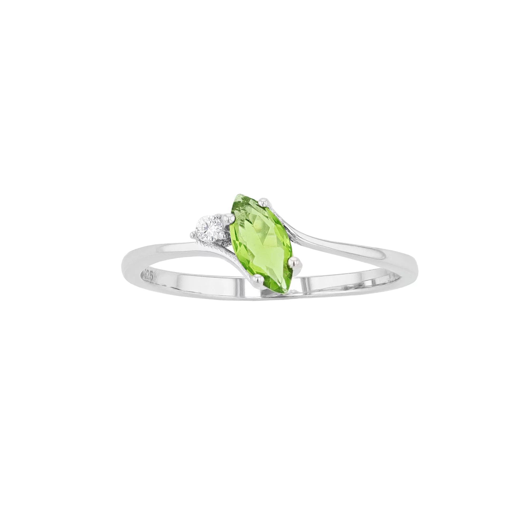 Traditions Jewelry Company Sterling Silver Crystal Birthstone Marquise Ring, Womens August Product Image