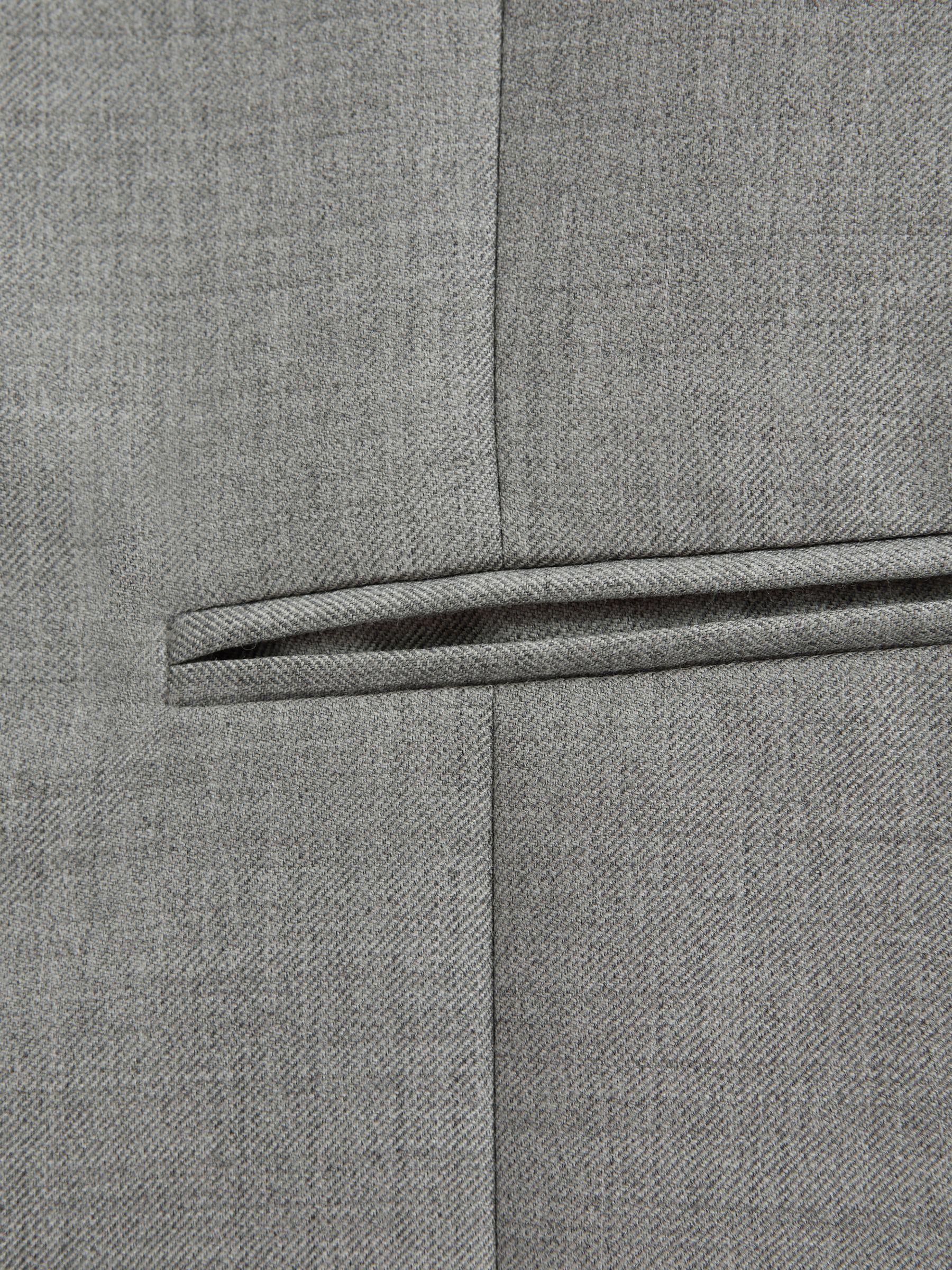 Atelier Wool Cashmere Single Breasted Waistcoat in Grey Melange Product Image