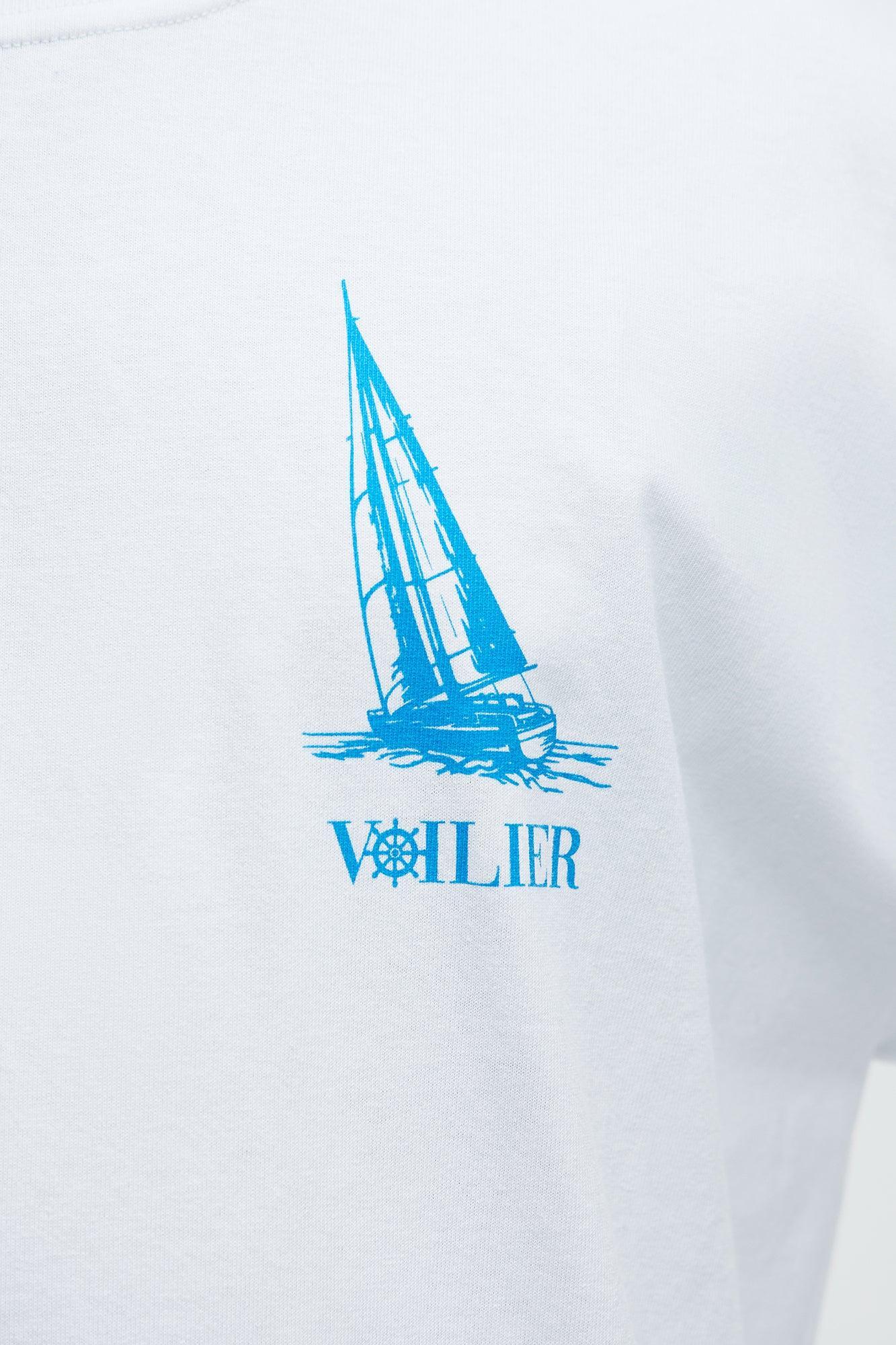 Monte Carlo Sailing Club Oversized Short Sleeve Tee - White Male Product Image