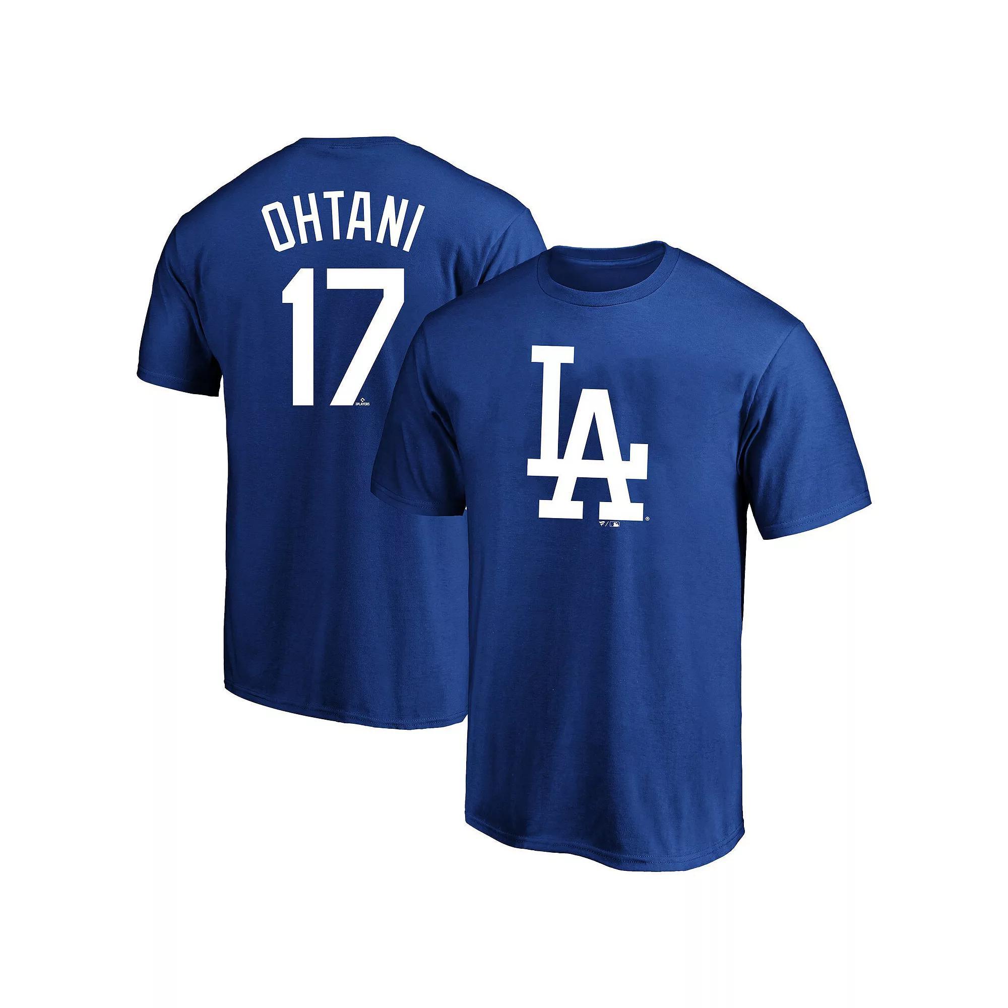 Men's Profile Shohei Ohtani Royal Los Angeles Dodgers Big & Tall Name & Number T-Shirt, Size: 2XLT, Blue Product Image