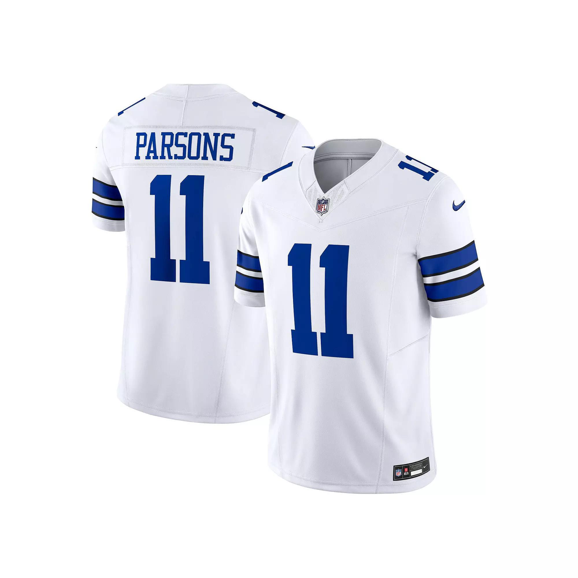 Men's Nike Micah Parsons White Dallas Cowboys Vapor F.U.S.E. Limited Jersey, Size: 2XL Product Image