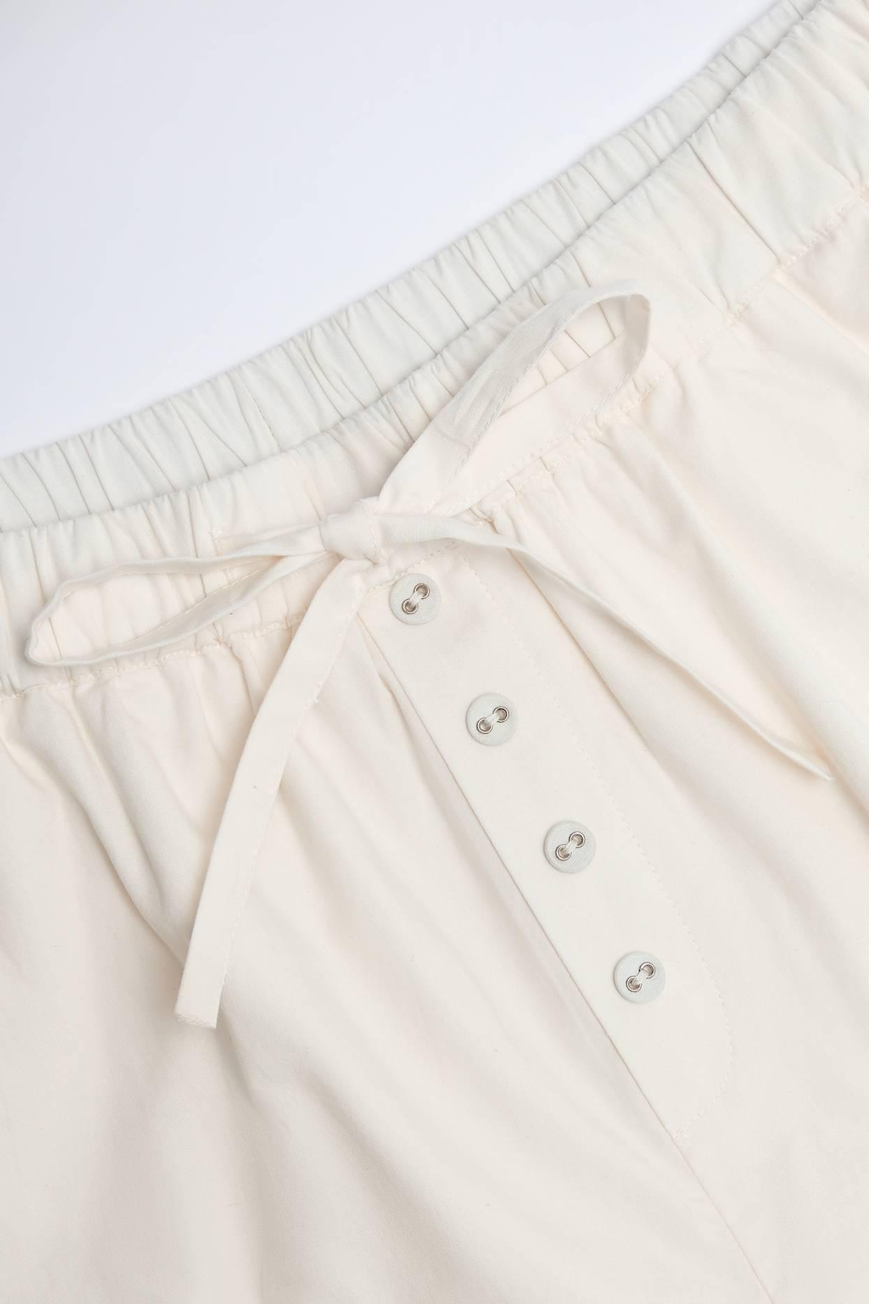 Mid-Rise Shorts in White Product Image