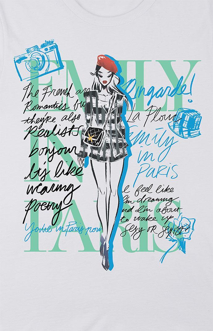 Women's Emily In Paris Newspaper T-Shirt Product Image
