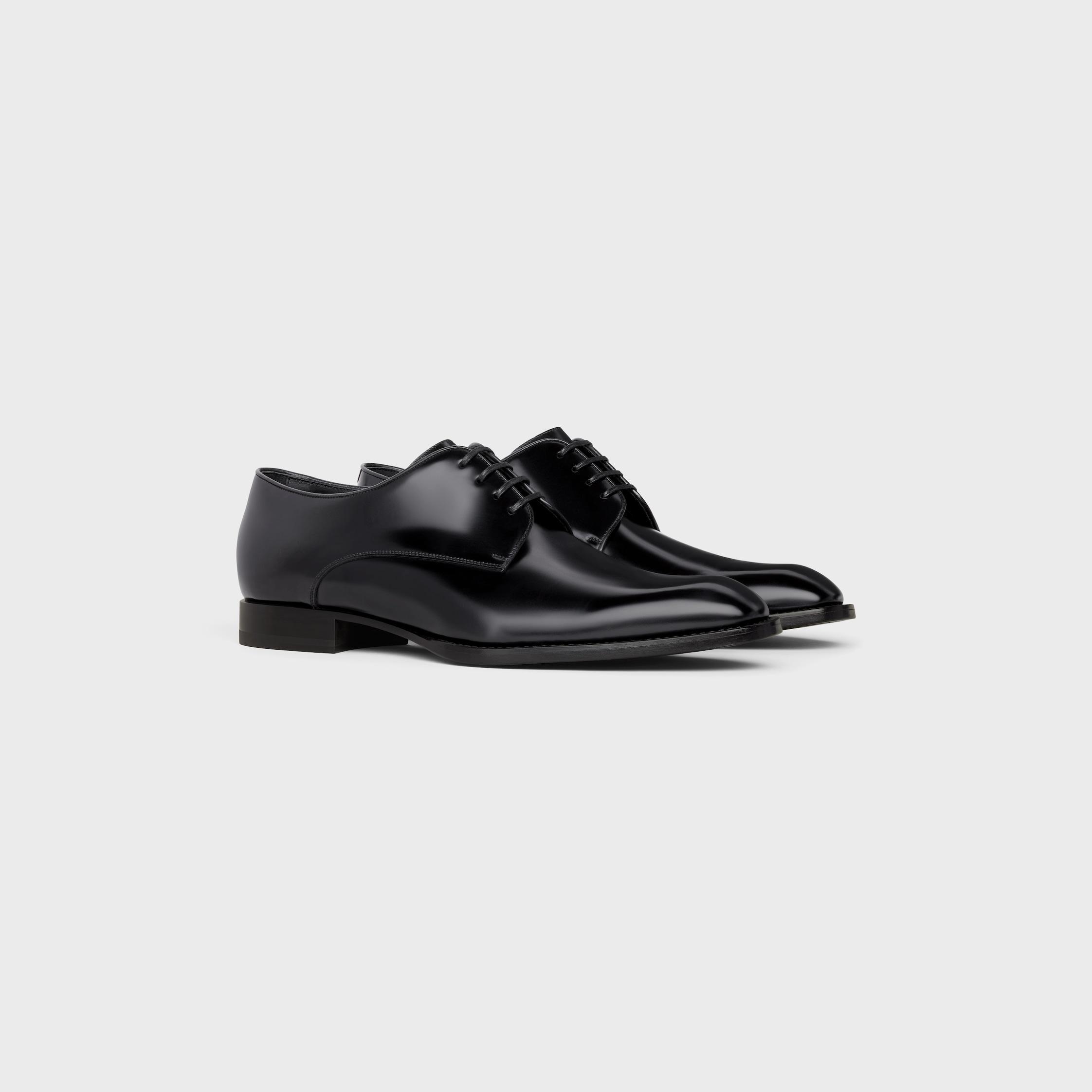 CELINE TUXEDO DERBY in POLISHED BULL Product Image