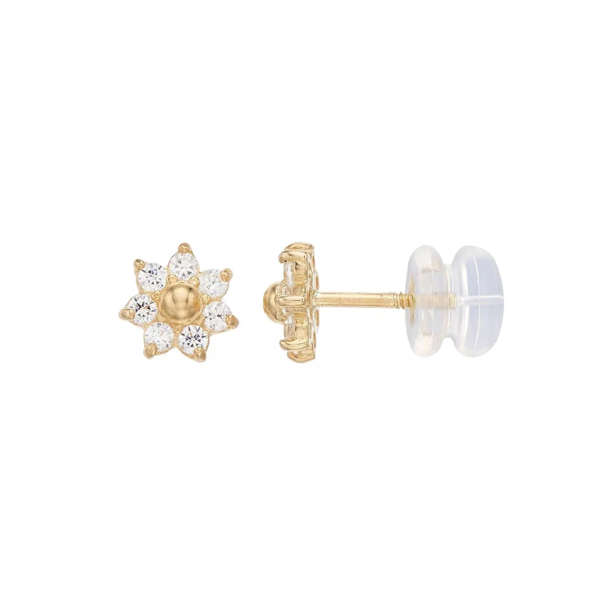 Sterling Silver Lab-Created Ruby Stud Earrings, Womens Product Image