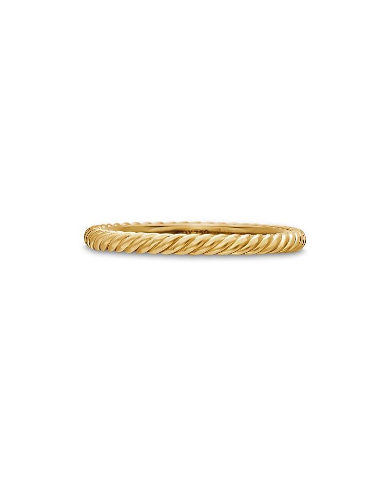 David Yurman Cable Classics Band Ring in 18K Gold, 8.5 Product Image