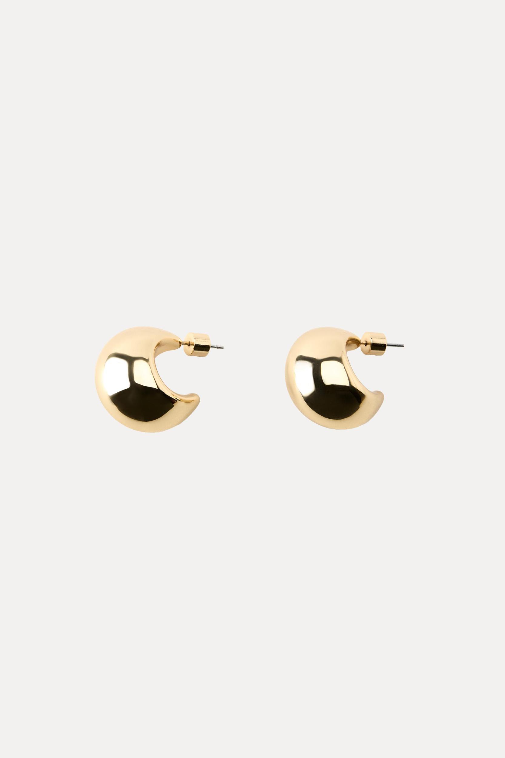 EMBOSSED HOOP EARRINGS Product Image