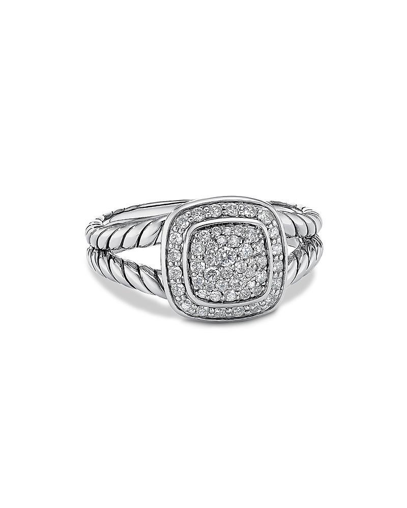 David Yurman Sterling Silver Petite Albion Diamond Pave Ring Product Image