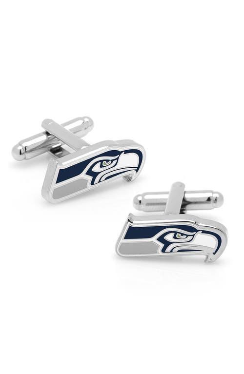 Men's Cuff Links, Inc. Seattle Seahawks Rhodium-Plated Cuff Links Product Image