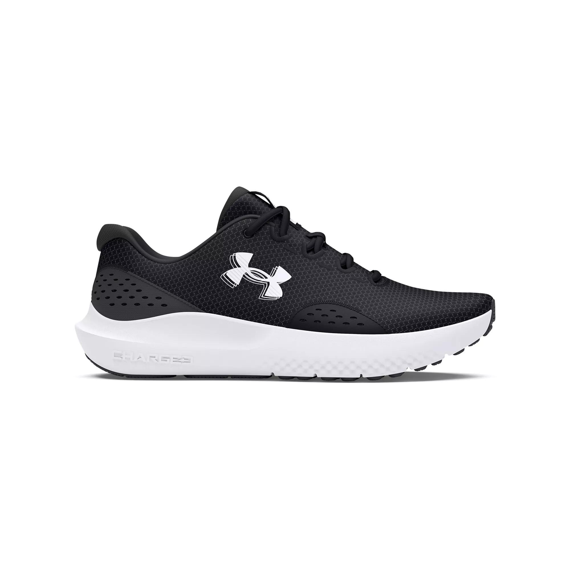 Under Armour Surge 4 Men's Running Shoes, Size: 9, Black Gray White Product Image