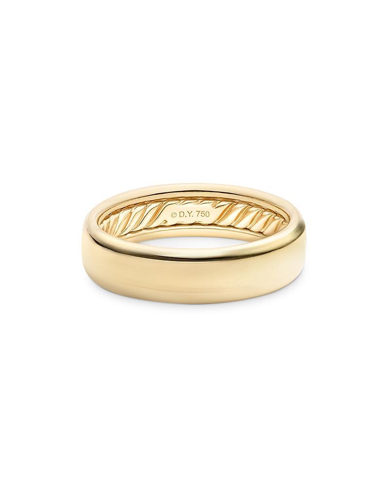 David Yurman Men s Classic Band Ring in 18K Yellow Gold Product Image