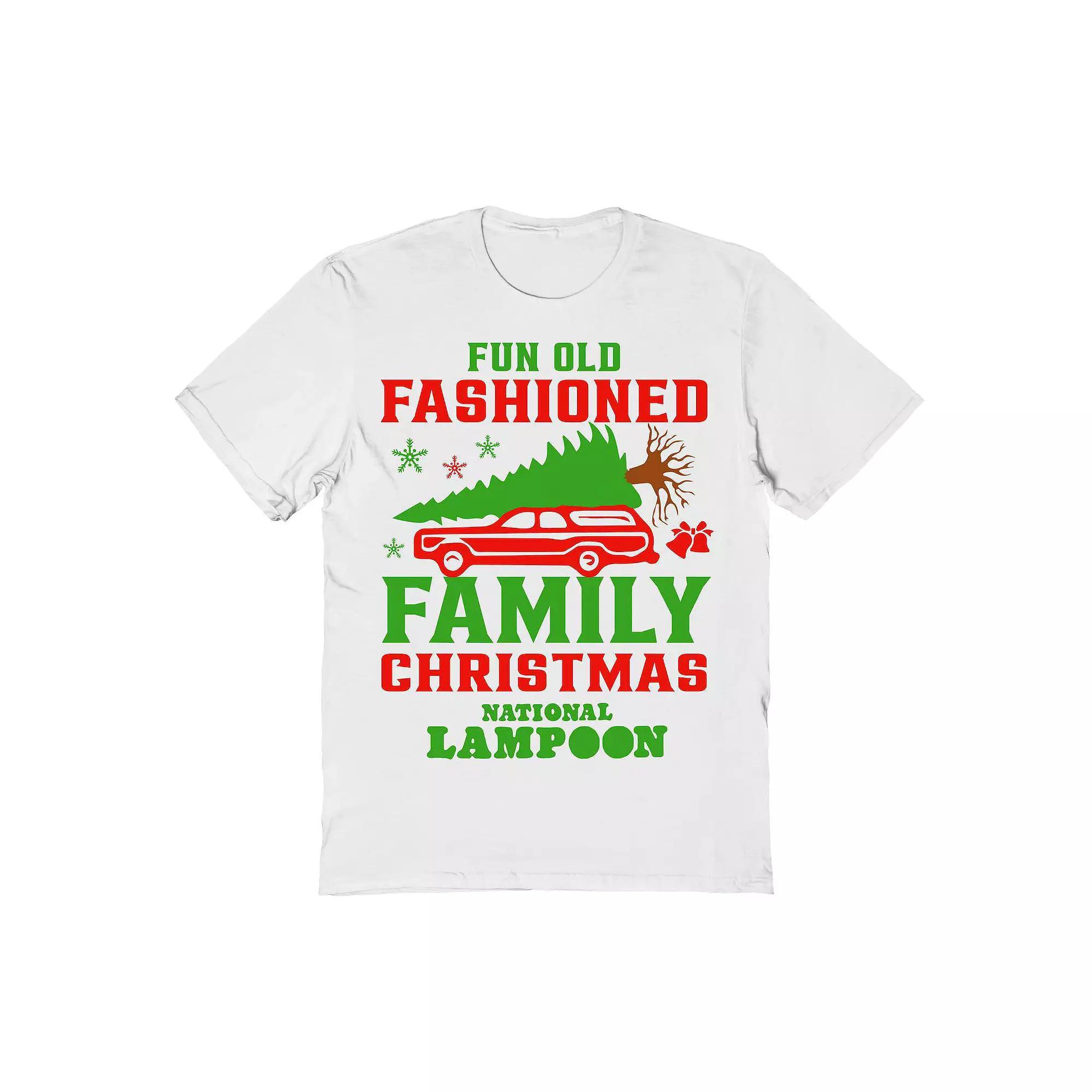 Men's Fun Old Fashioned Family National Lampoon's Christmas Vacation Graphic Tee, Size: Small, White Product Image