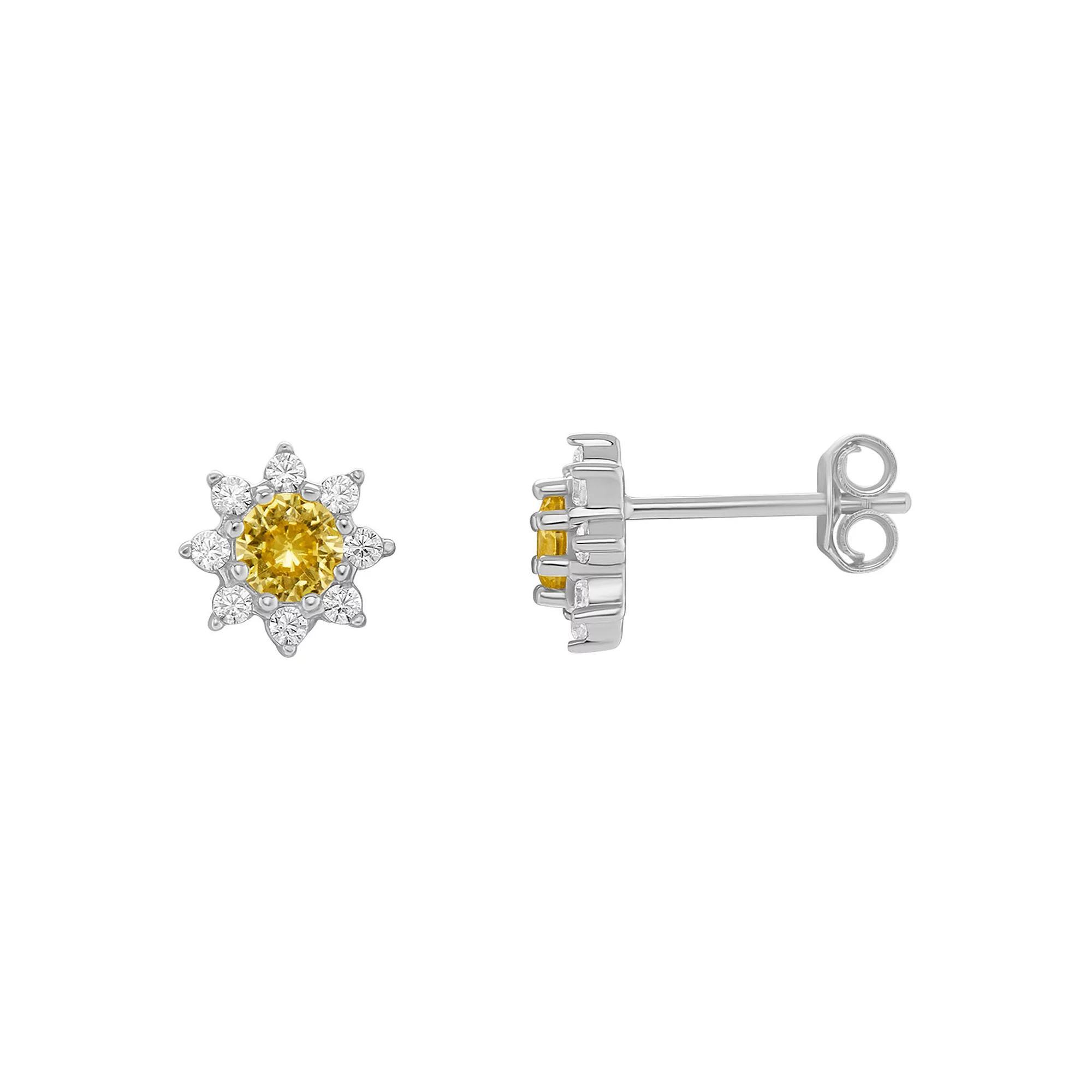 Sterling Silver Ball Stud Earrings, Women's, 14k Rose Gold Over Product Image