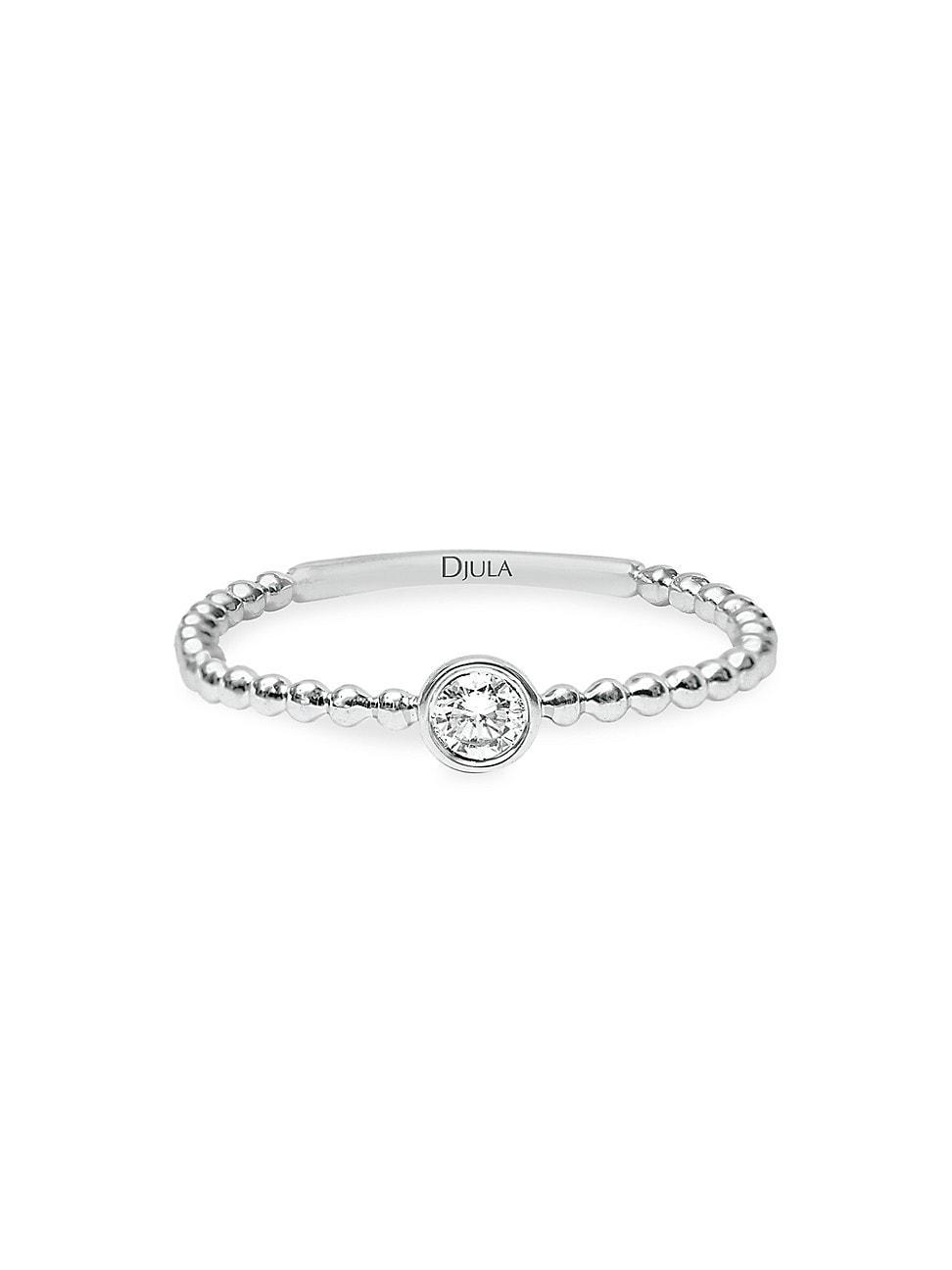 Womens Mix & Match 18K Gold & 0.07 TCW Diamond Solitaire Ring Product Image