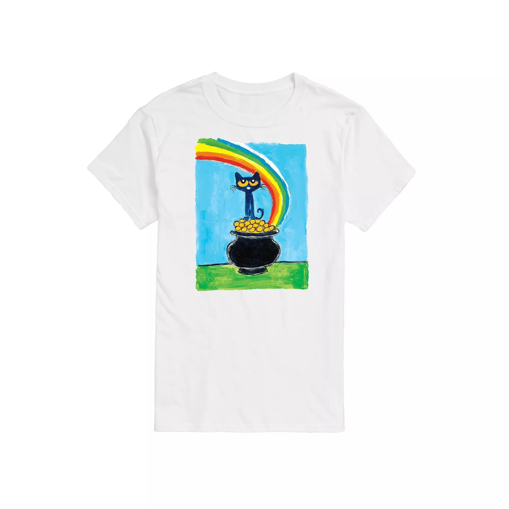 Mens Pete The Cat Rainbow Pot Of Gold Tee Product Image