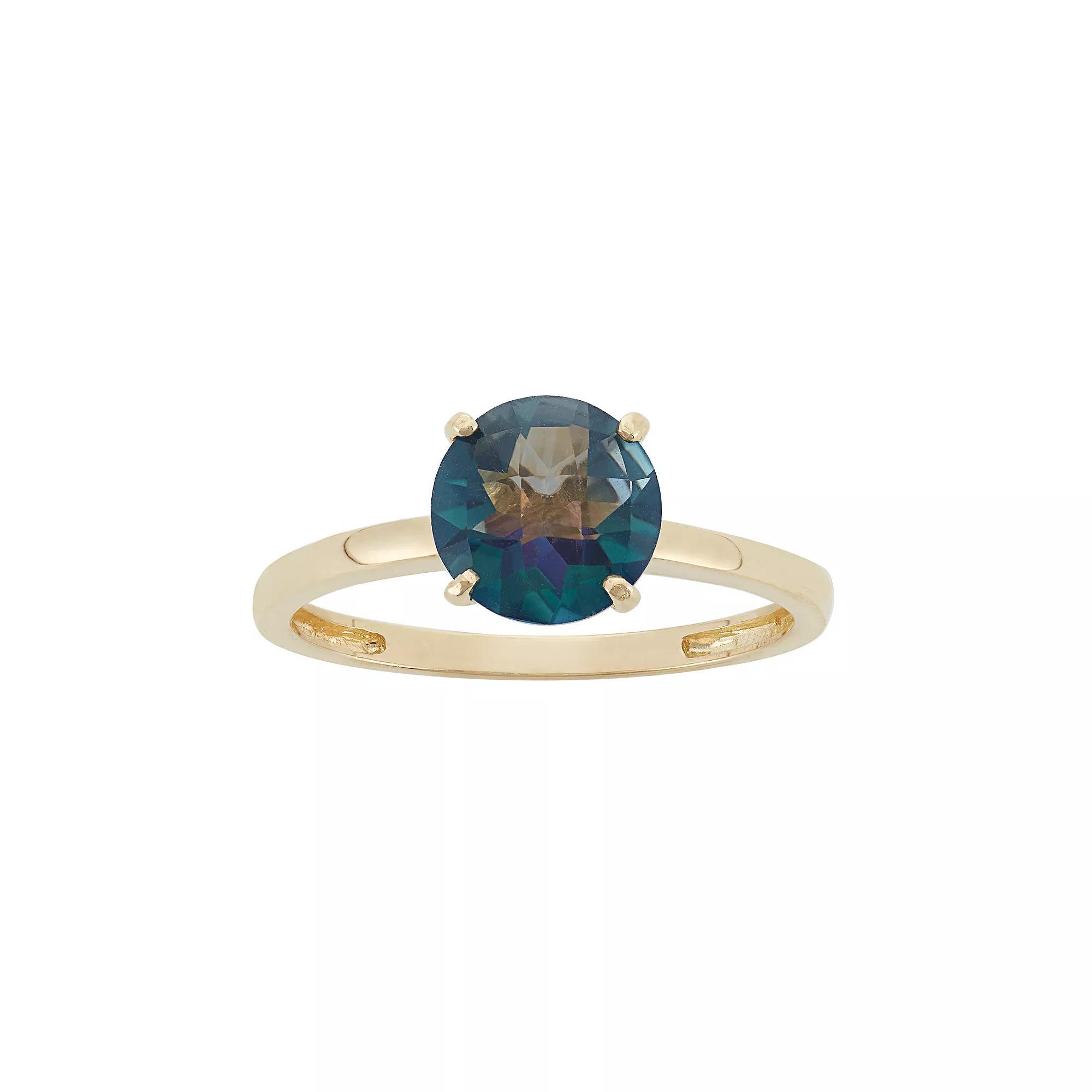 Designs by Gioelli Mystic Topaz 10k Gold Ring, Women's, Blue Product Image